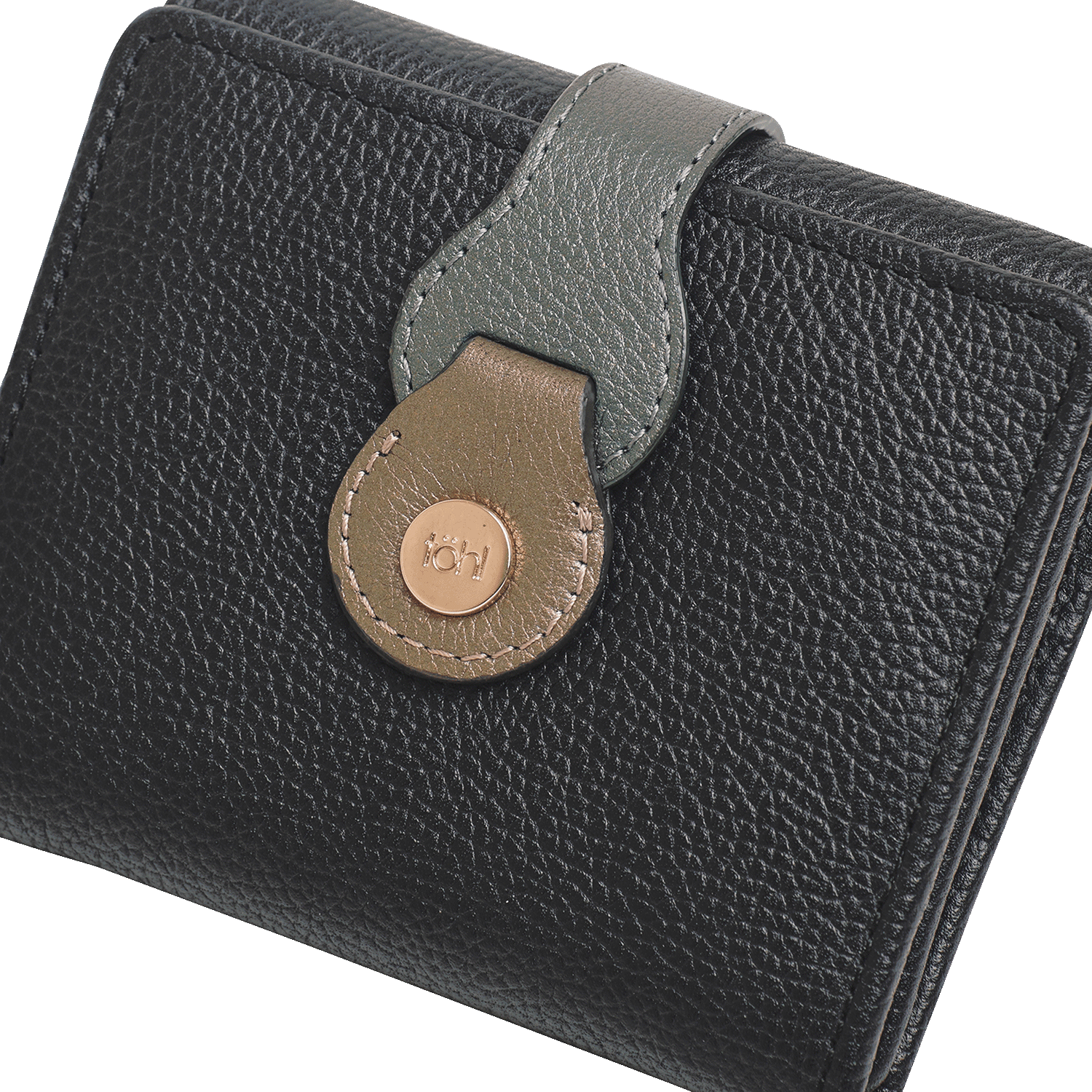 PALMA WOMEN'S MINI WALLET - CHARCOAL BLACK