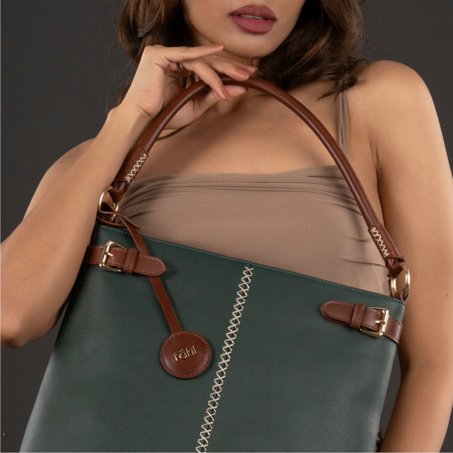 WILLOW WOMEN'S SHOULDER BAG - FOREST GREEN