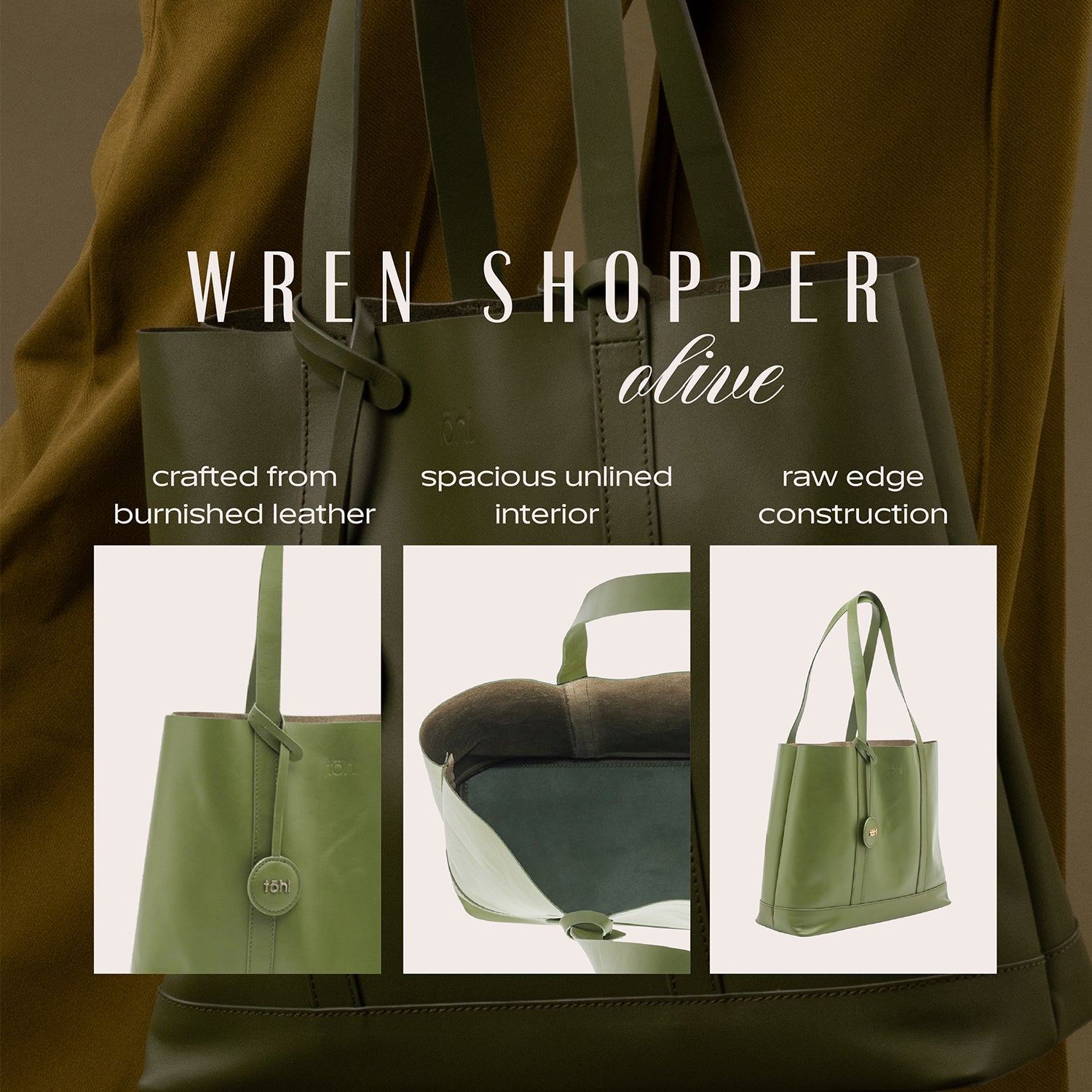 रेन महिला शॉपर - ऑलिव