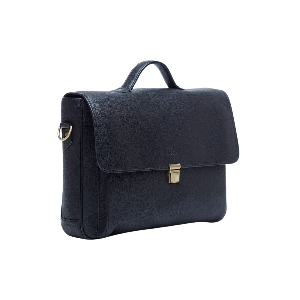 VARONA MEN'S VALISES & SATCHELS - CHARCOAL BLACK