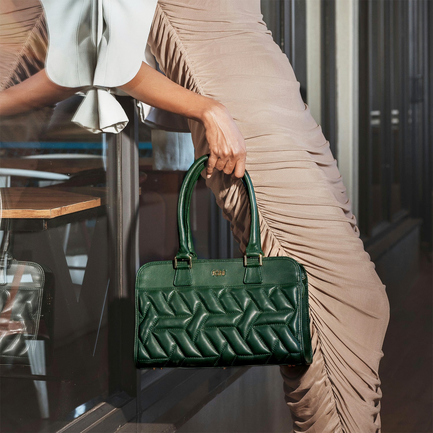 ARIE WOMEN'S HANDBAG - FOREST GREEN