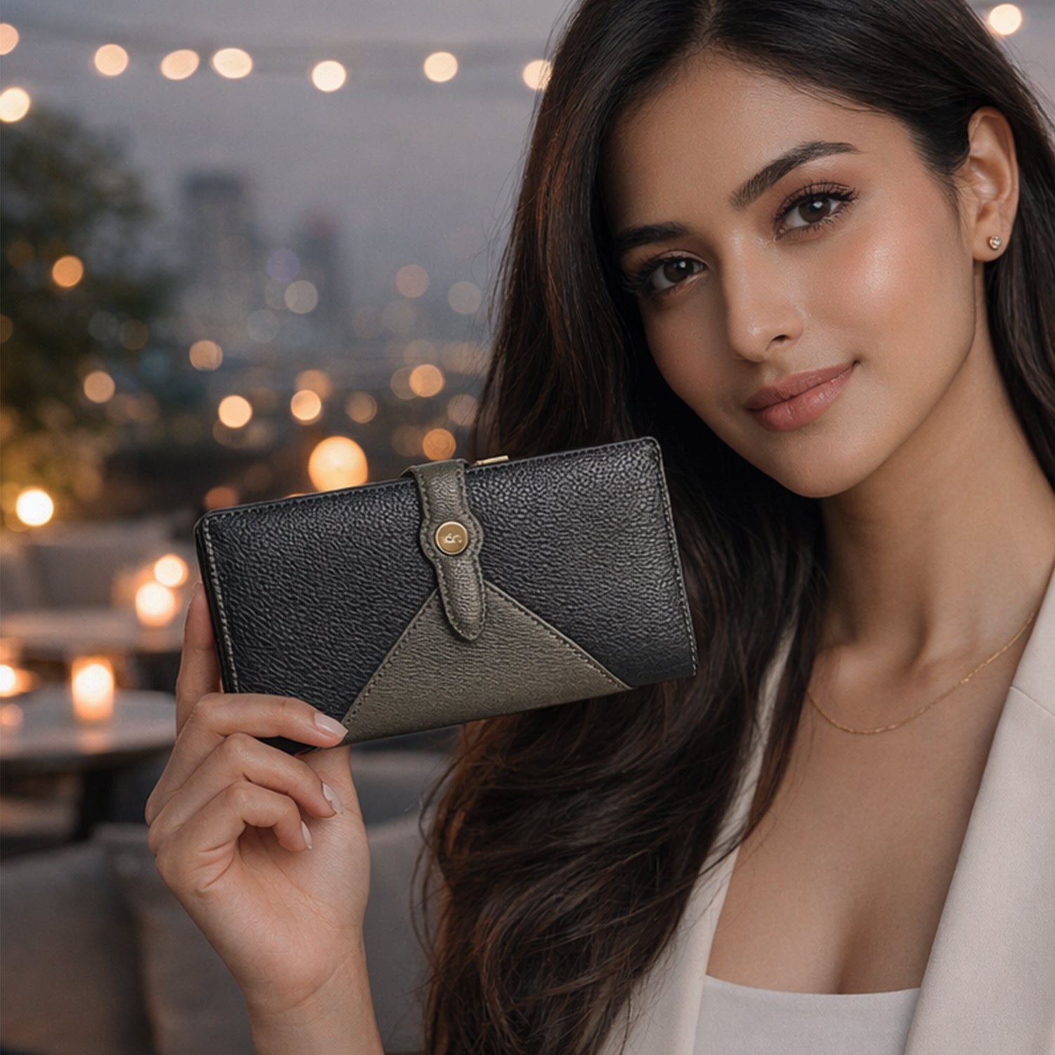 BAHIA WOMEN'S WALLET - CHARCOAL BLACK