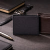 BARONA MEN'S WALLET - CHARCOAL BLACK