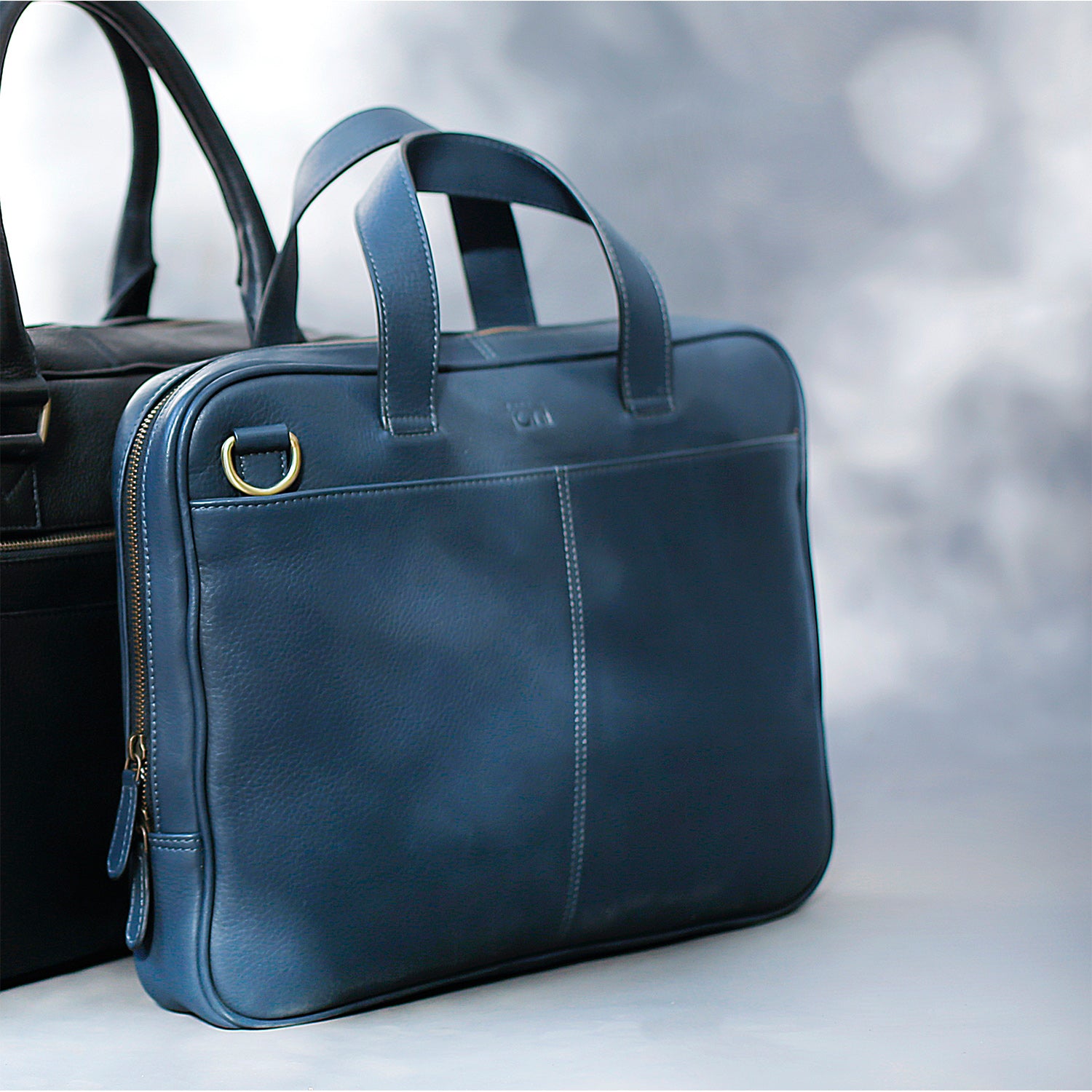 BONAZZI MEN'S LAPTOP BAG - NAVY