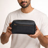 BOREL MEN'S TOILET KIT - CHARCOAL BLACK