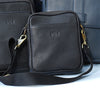 CALLE MEN'S CROSSBODY & MESSENGER BAG - CHARCOAL BLACK