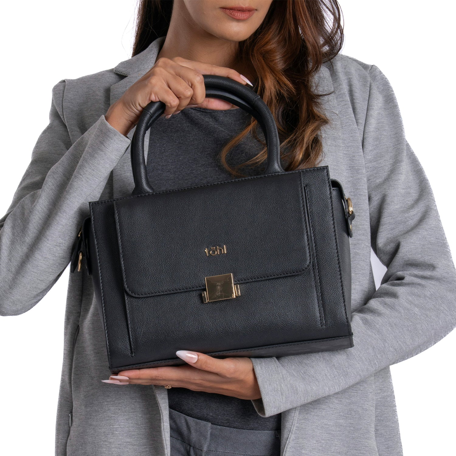 चिसवेल महिलाओं का हैंडबैग - चारकोल ब्लैक