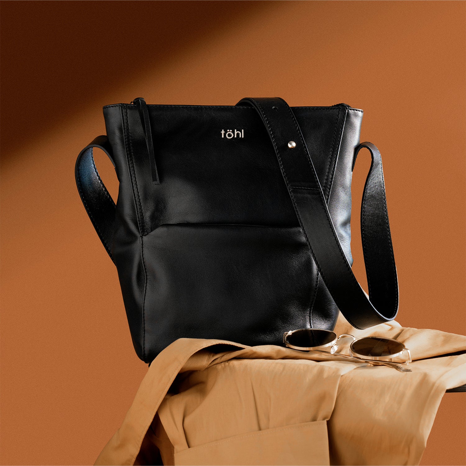 COLETTE WOMEN'S SLING & CROSSBODY BAG - CHARCOAL BLACK