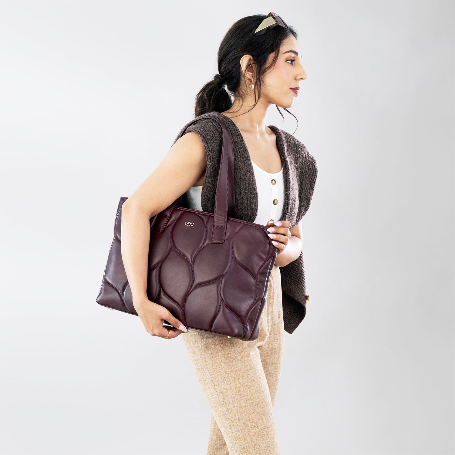CORINNE WOMEN'S TOTE BAG - WINE