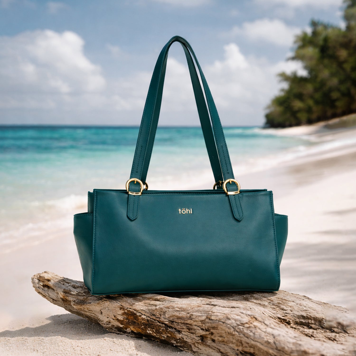 CORTLAND WOMEN'S SHOULDER BAGUETTE - TEAL