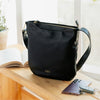 ELEANOR WOMEN'S SHOULDER BAG - CHARCOAL BLACK