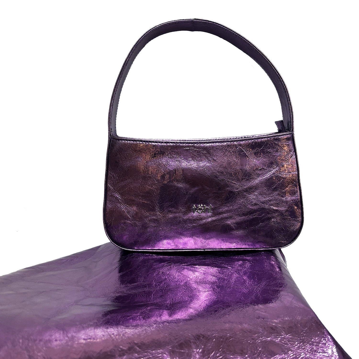 EMBER WOMEN'S MINI HANDBAG - GLOSSY FLUORESCENT VIOLET