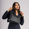 FENCHURCH WOMEN'S SHOULDER BAG - CHARCOAL BLACK