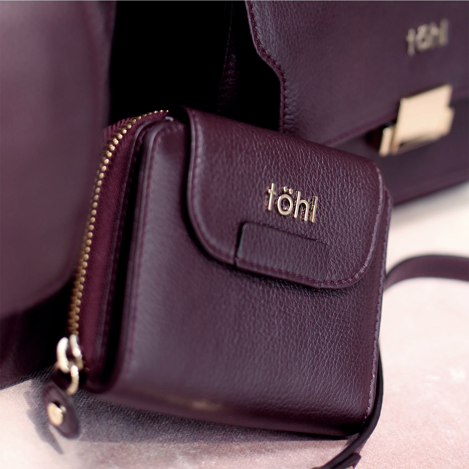 FINSBURY MINI WOMEN'S  WALLET - PLUM