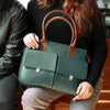 GALWAY WOMEN'S VALISE & SATCHEL - FOREST GREEN