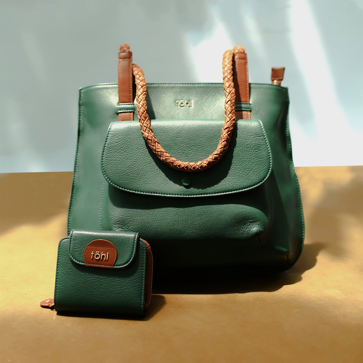 GARRETT WOMEN'S TOTE BAG - FOREST GREEN
