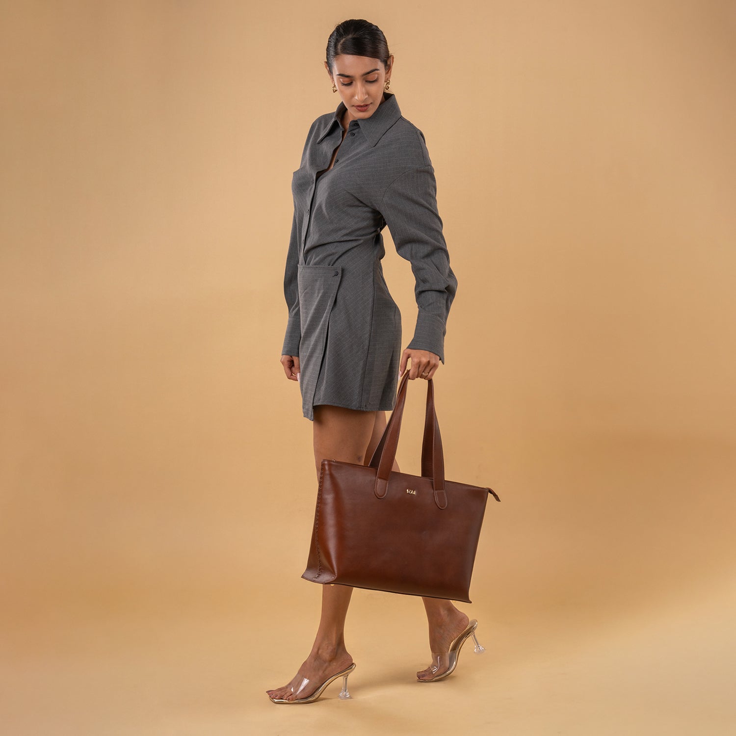 हार्पर महिलाओं का टोट बैग - विंटेज टैन