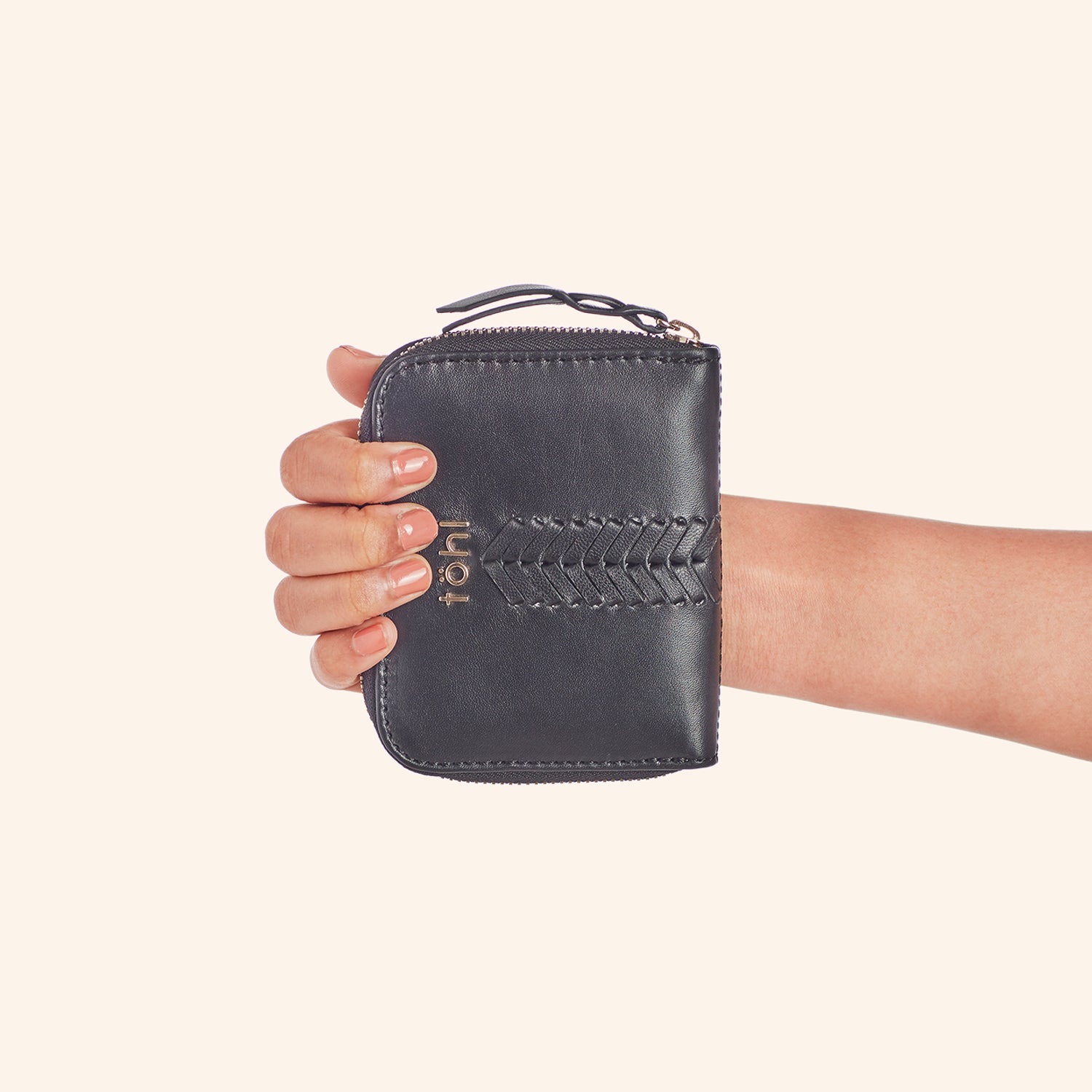 JONI WOMEN'S MINI WALLET - CHARCOAL BLACK
