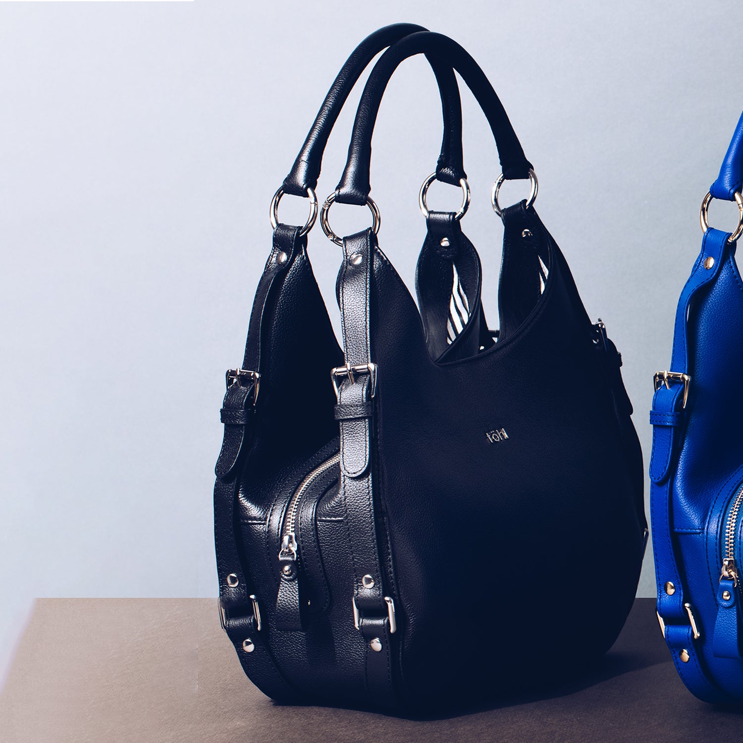 KAIA WOMEN'S SHOULDER BAG - CHARCOAL BLACK