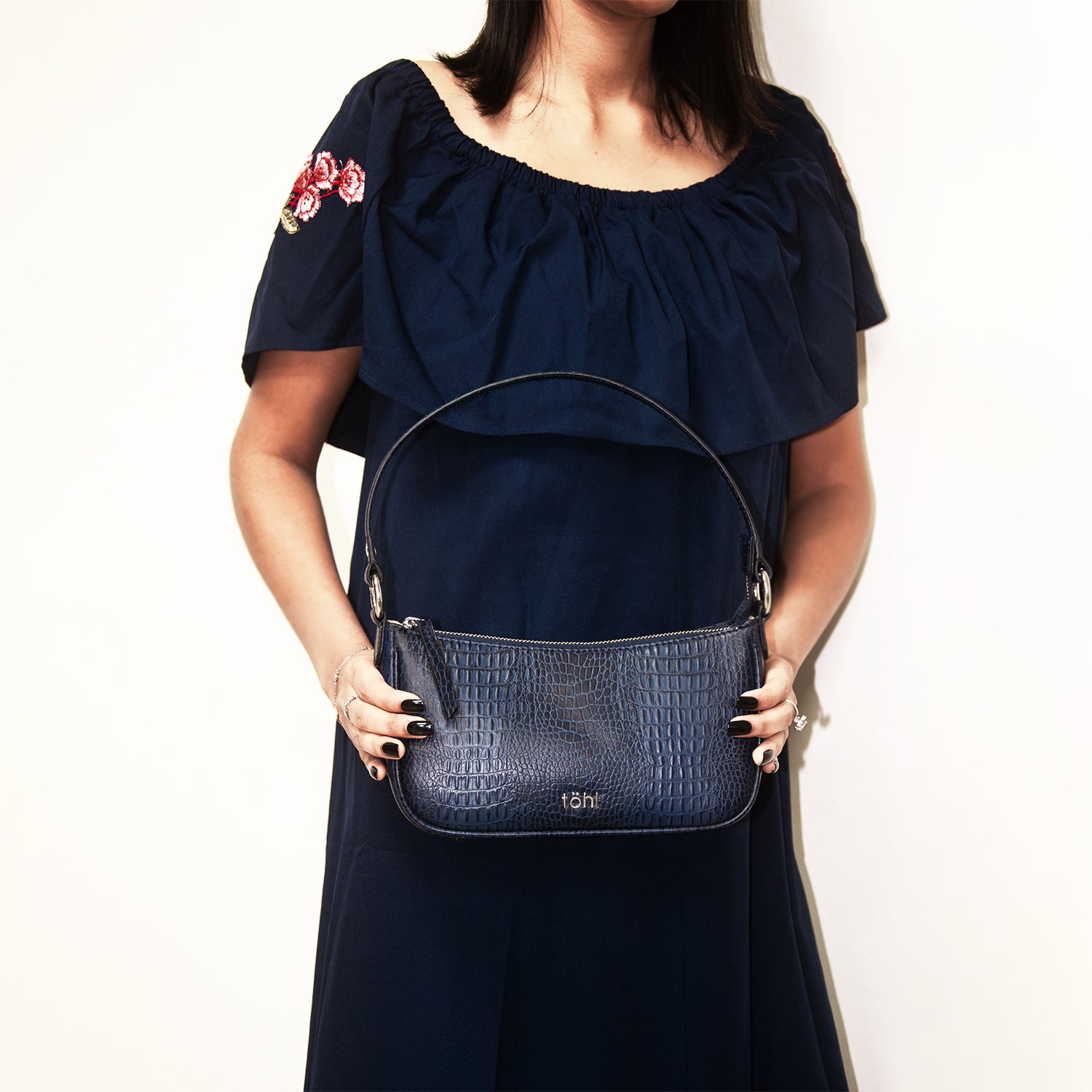 LAUREN WOMEN'S SHOULDER BAG - NAVY