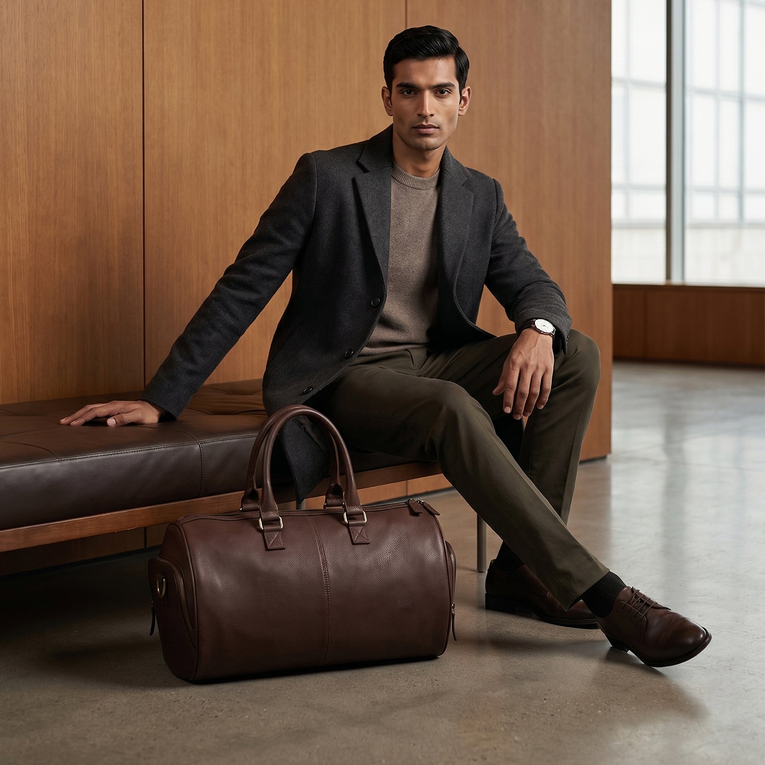 LIDO MEN'S DUFFLE BAG - MUD