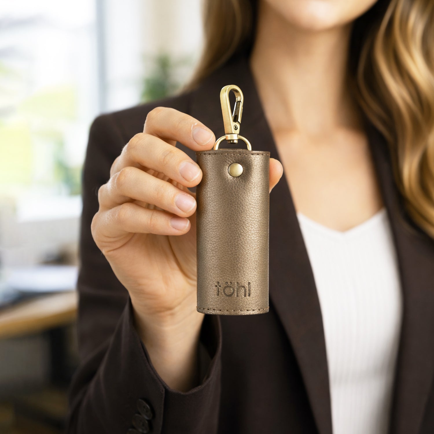 LUTON KEY HOLDER - METALLIC COPPER