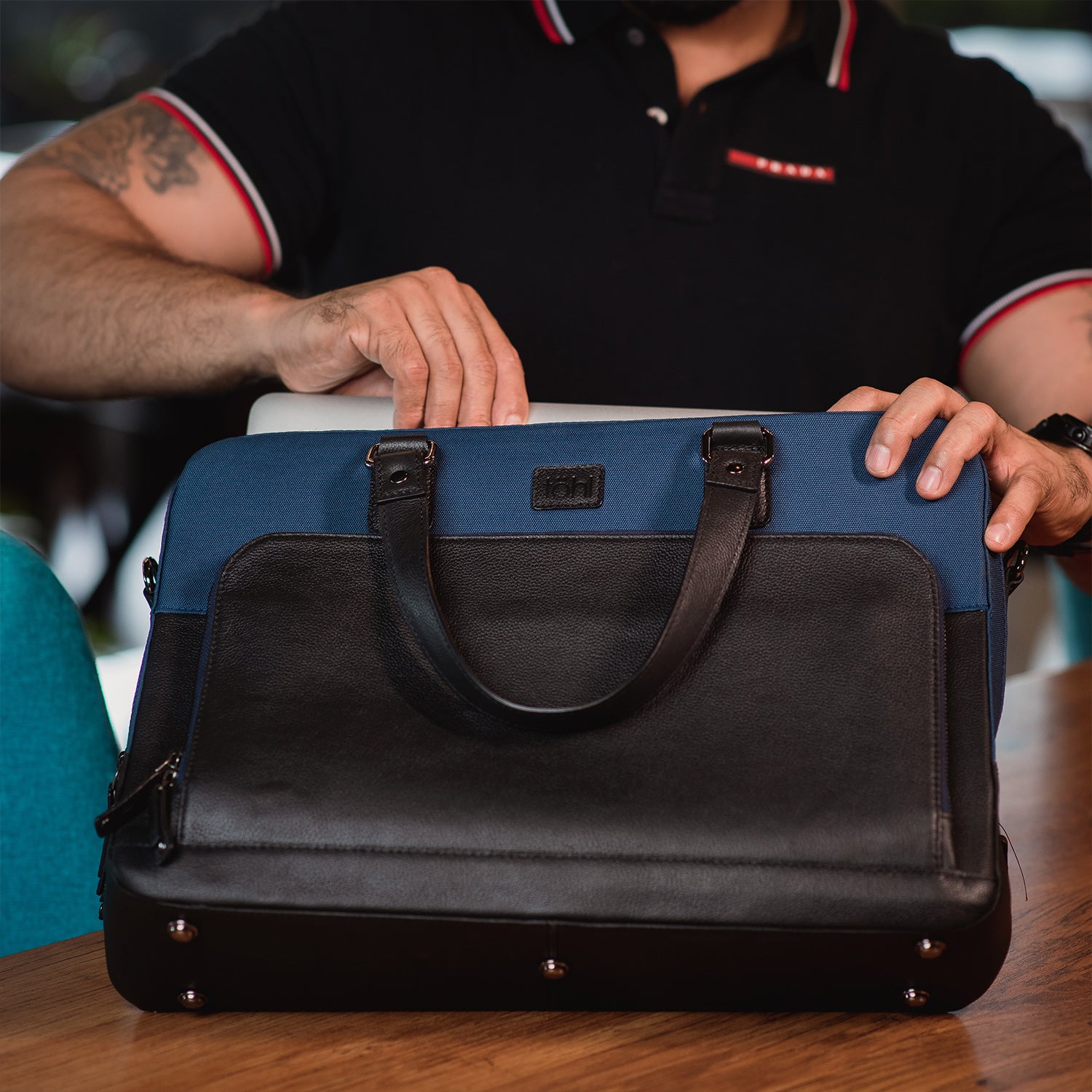 MAINE MEN'S WORKWEAR LAPTOP BAG - BLUE