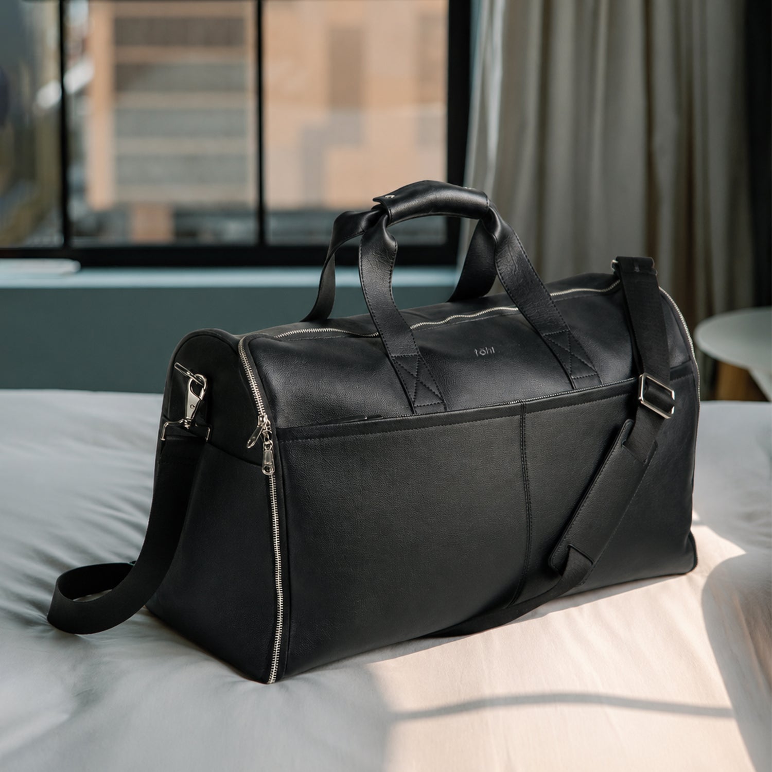 MARCEL MEN'S GARMENT DUFFLE BAG - CHARCOAL BLACK