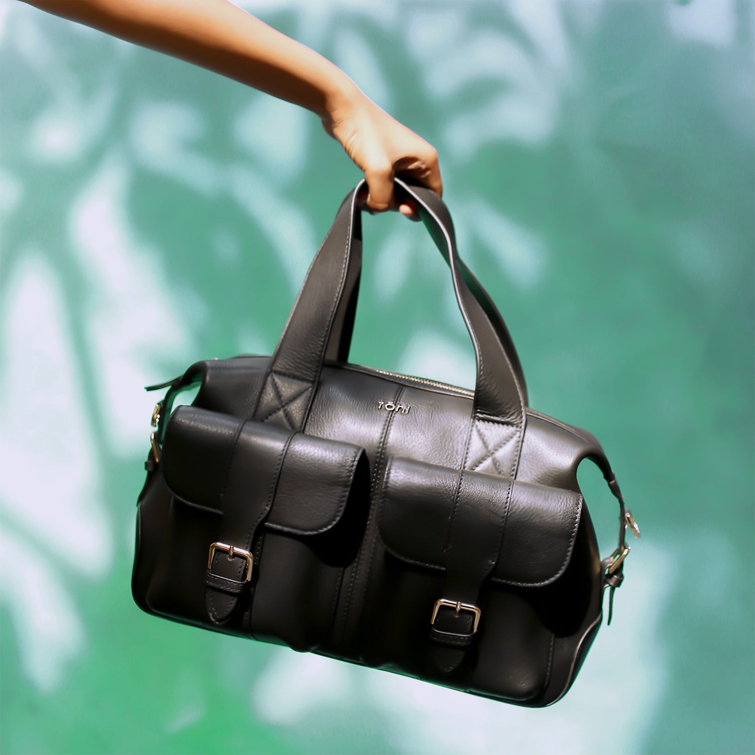 PEPYS WOMEN'S HANDBAG - CHARCOAL BLACK