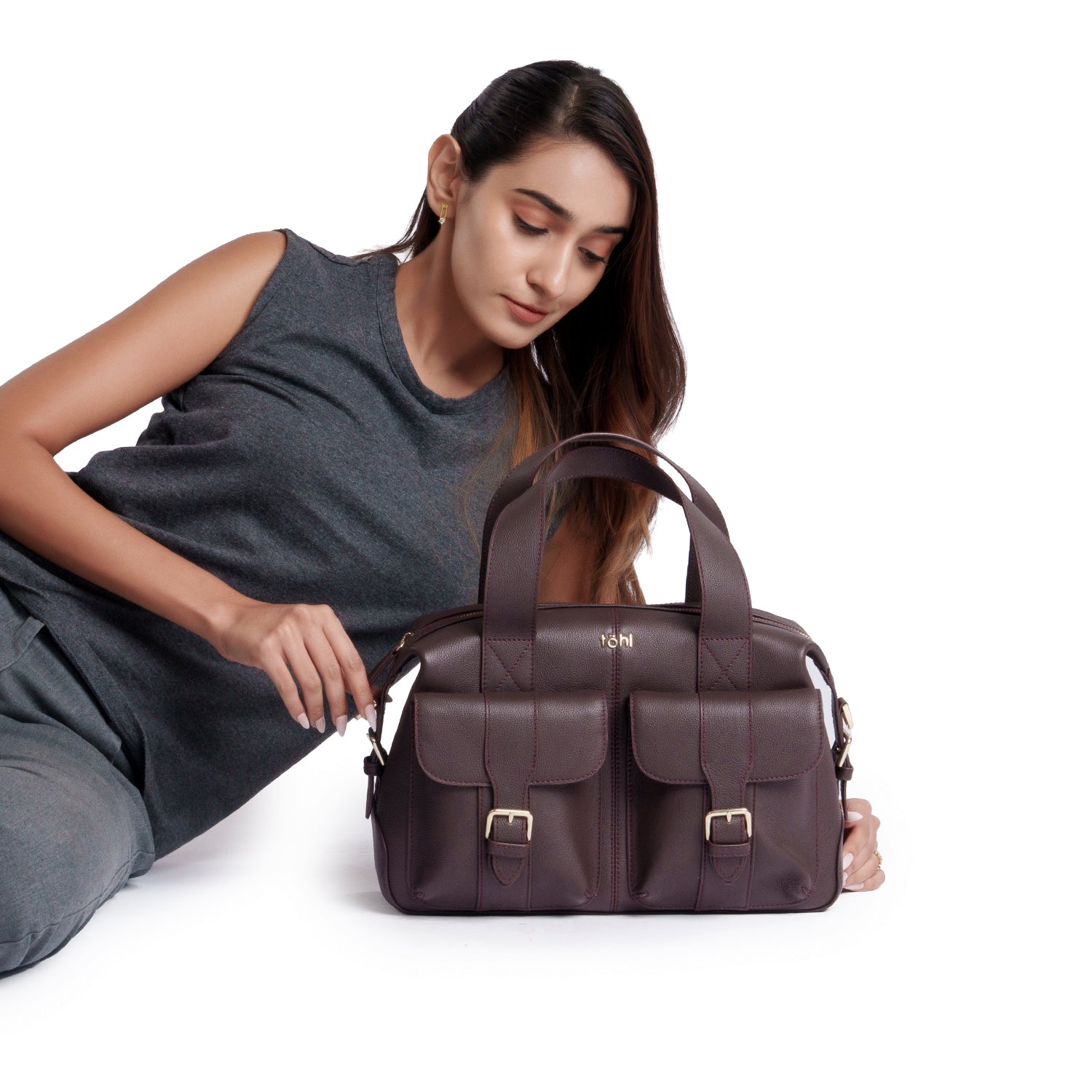 பெப்பிஸ் பெண்கள் கைப்பை - பிளம்