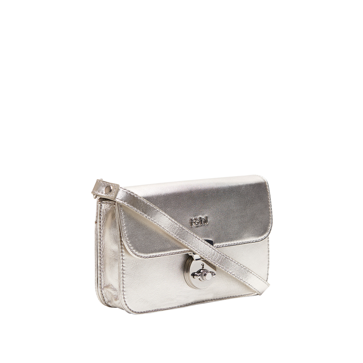 ASTOR WOMEN'S FLAPOVER BAG - SILVER