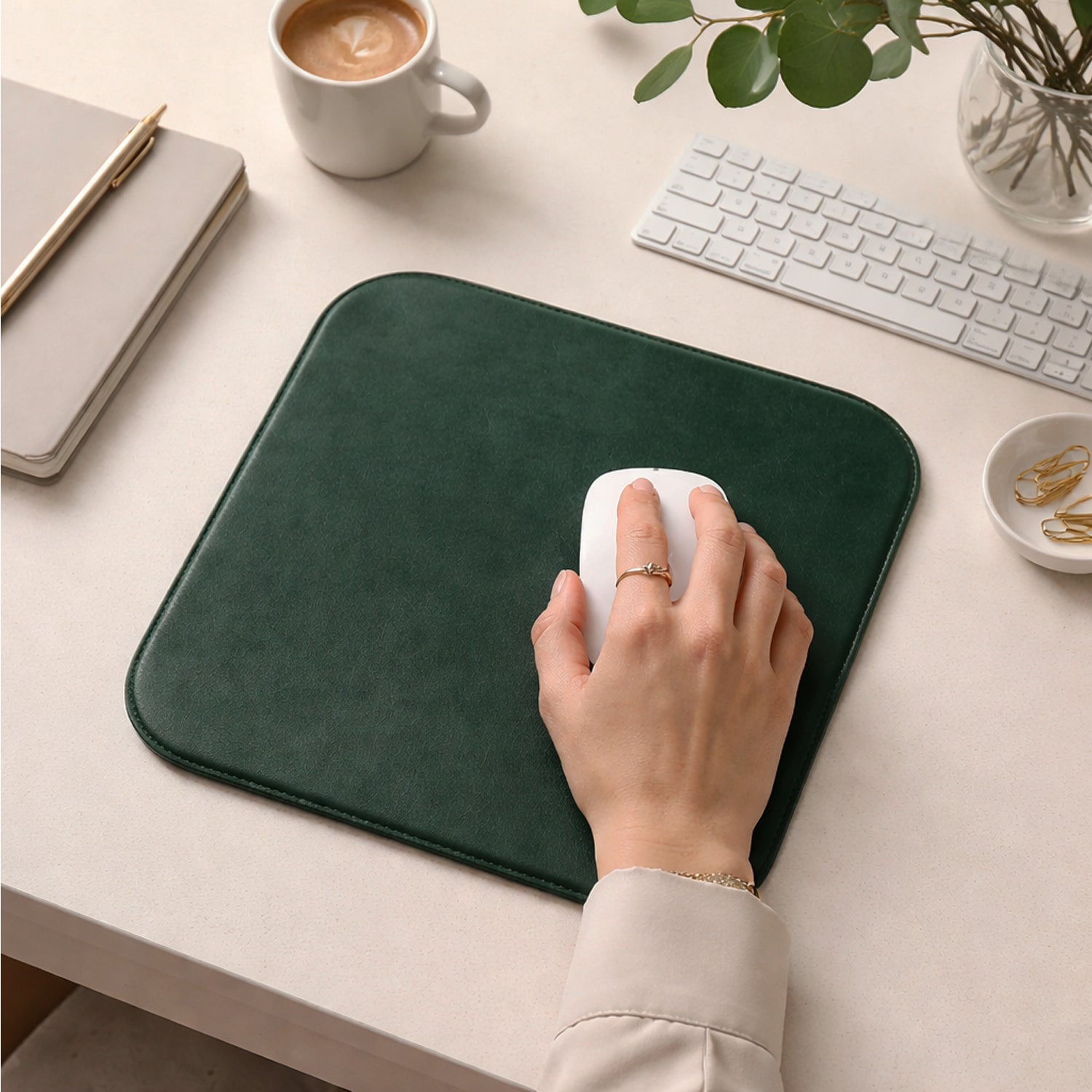 SOURIS DESK MOUSEPAD - FOREST GREEN