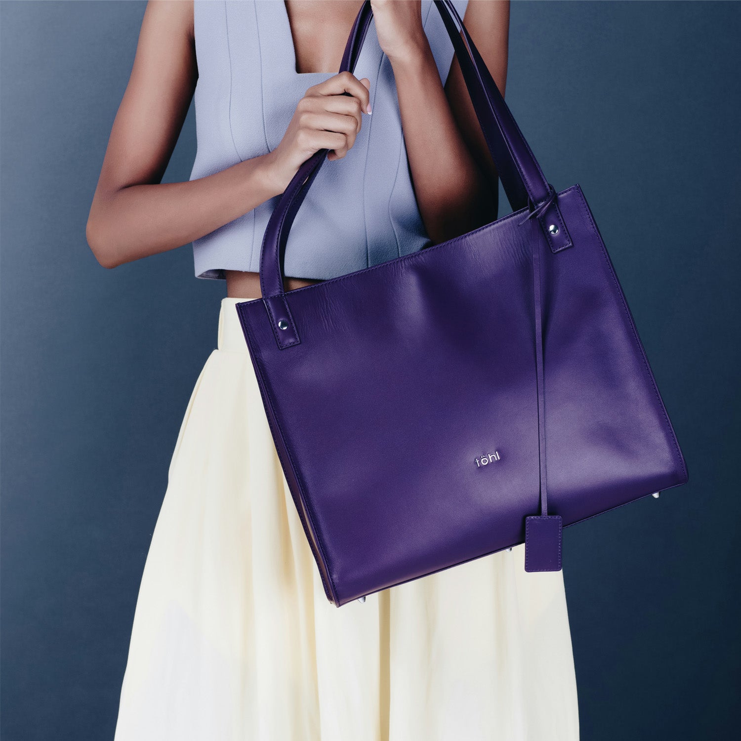 STANTON WOMEN'S TOTE BAG - AUBERGINE