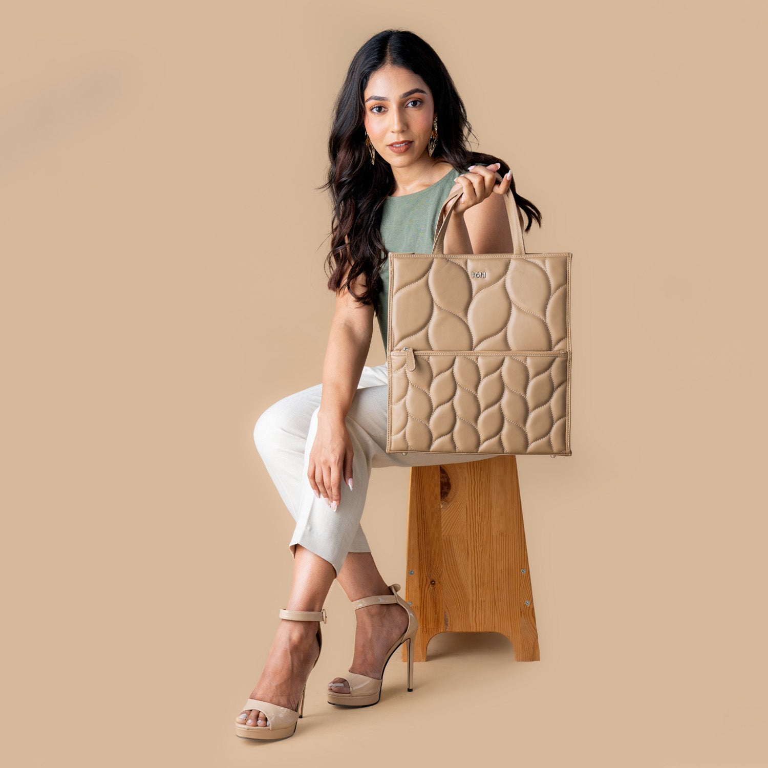 TESSA WOMEN'S TOTE BAG - NUDE