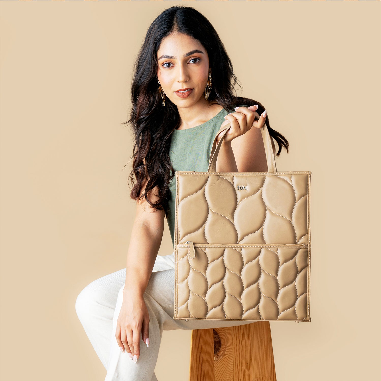 TESSA WOMEN'S TOTE BAG - NUDE