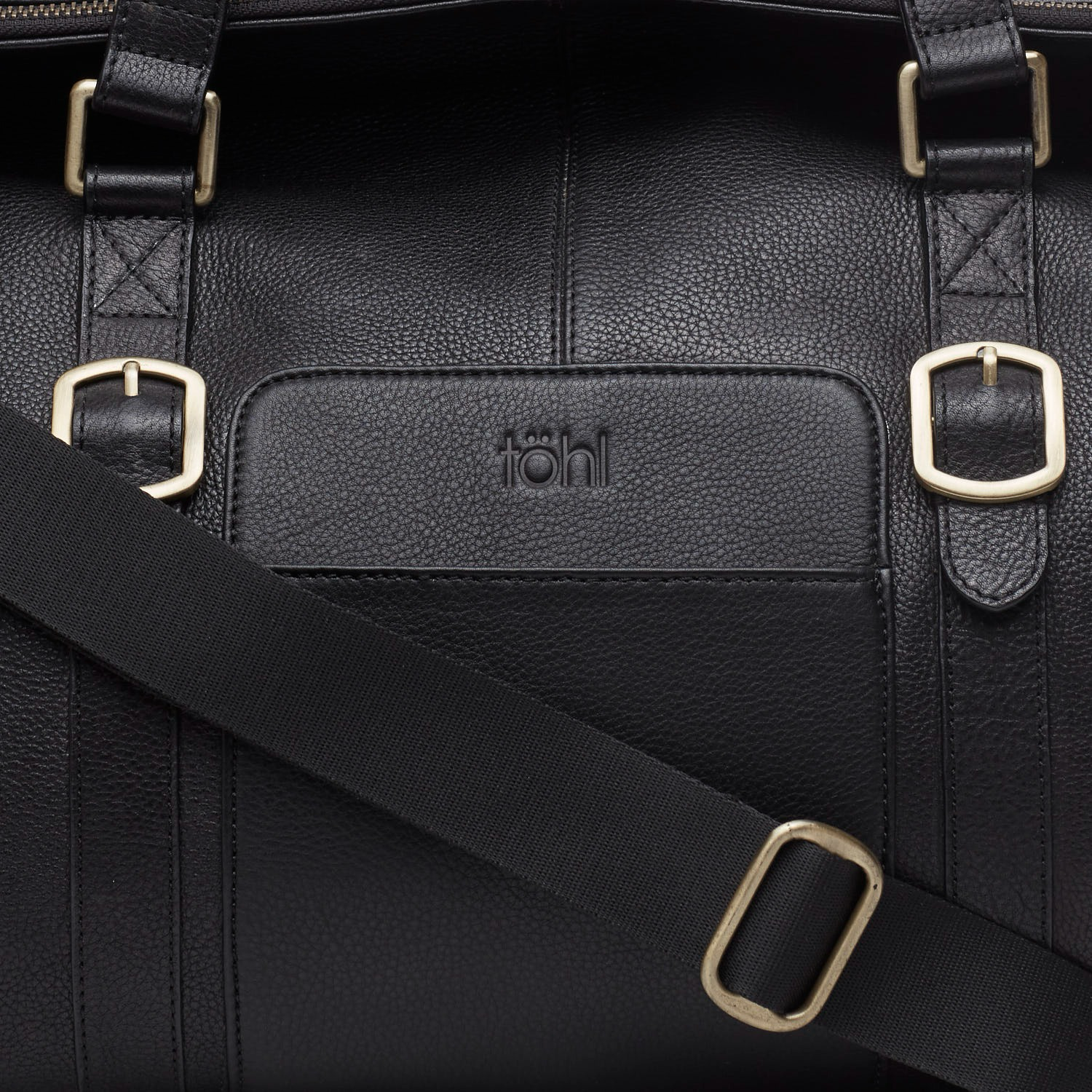 PONTE MEN'S DUFFLE BAG - CHARCOAL BLACK