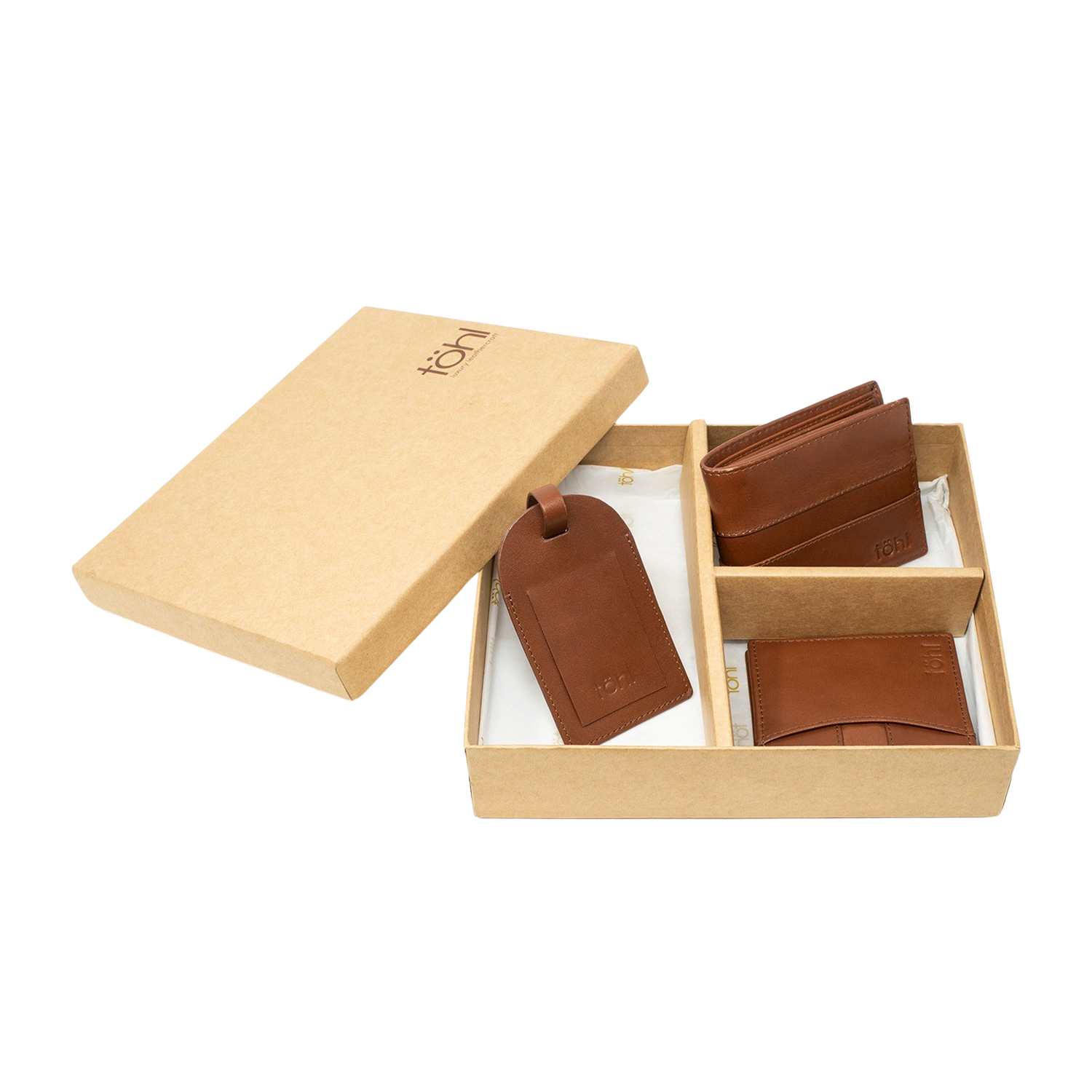 LUCCA MEN'S GIFT SET - VINTAGE TAN