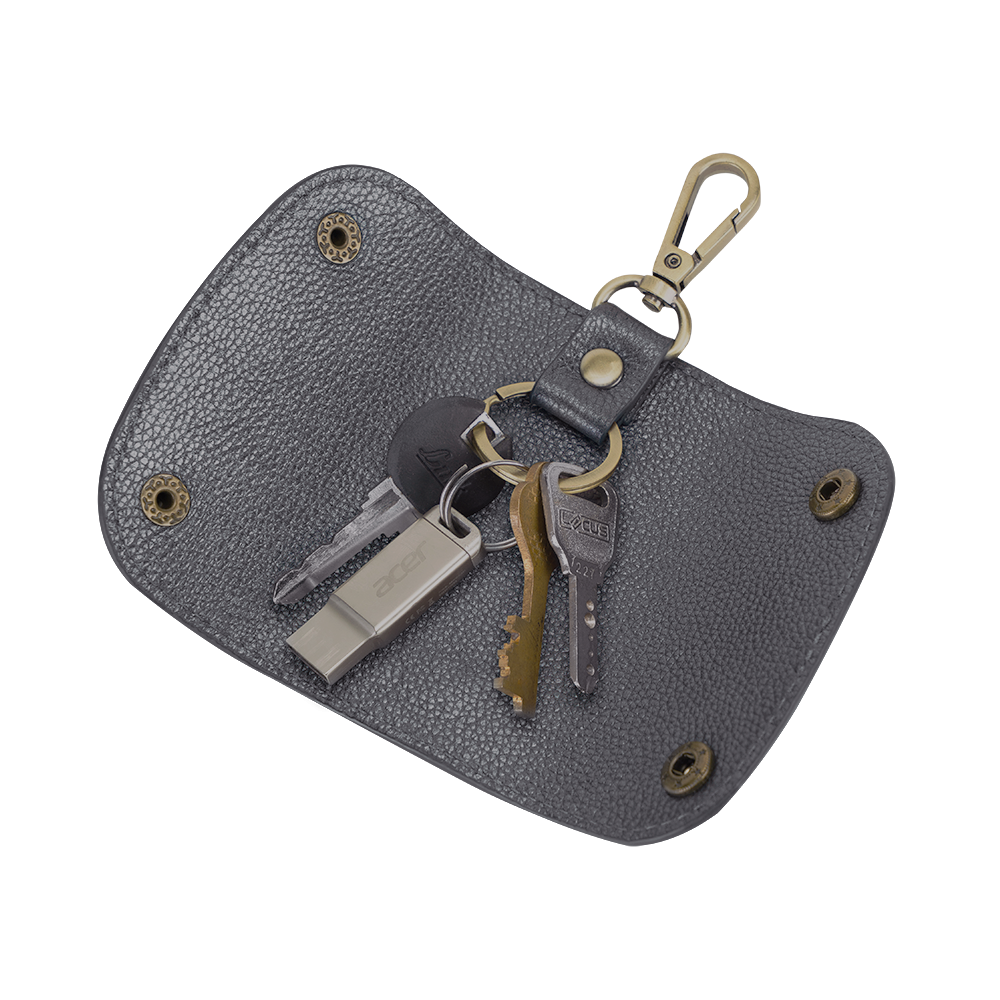 LUTON KEY HOLDER - METALLIC CARBON