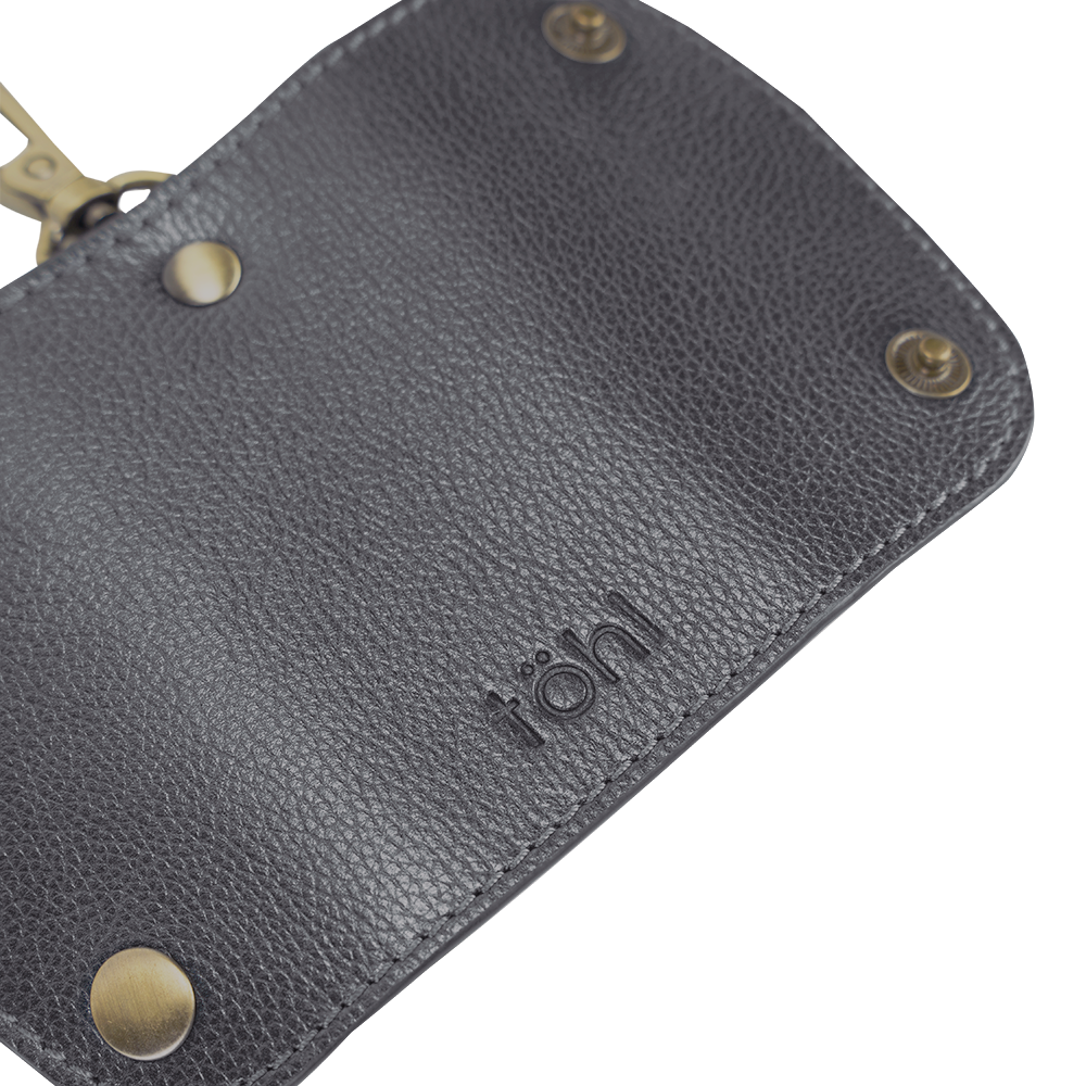 LUTON KEY HOLDER - METALLIC CARBON
