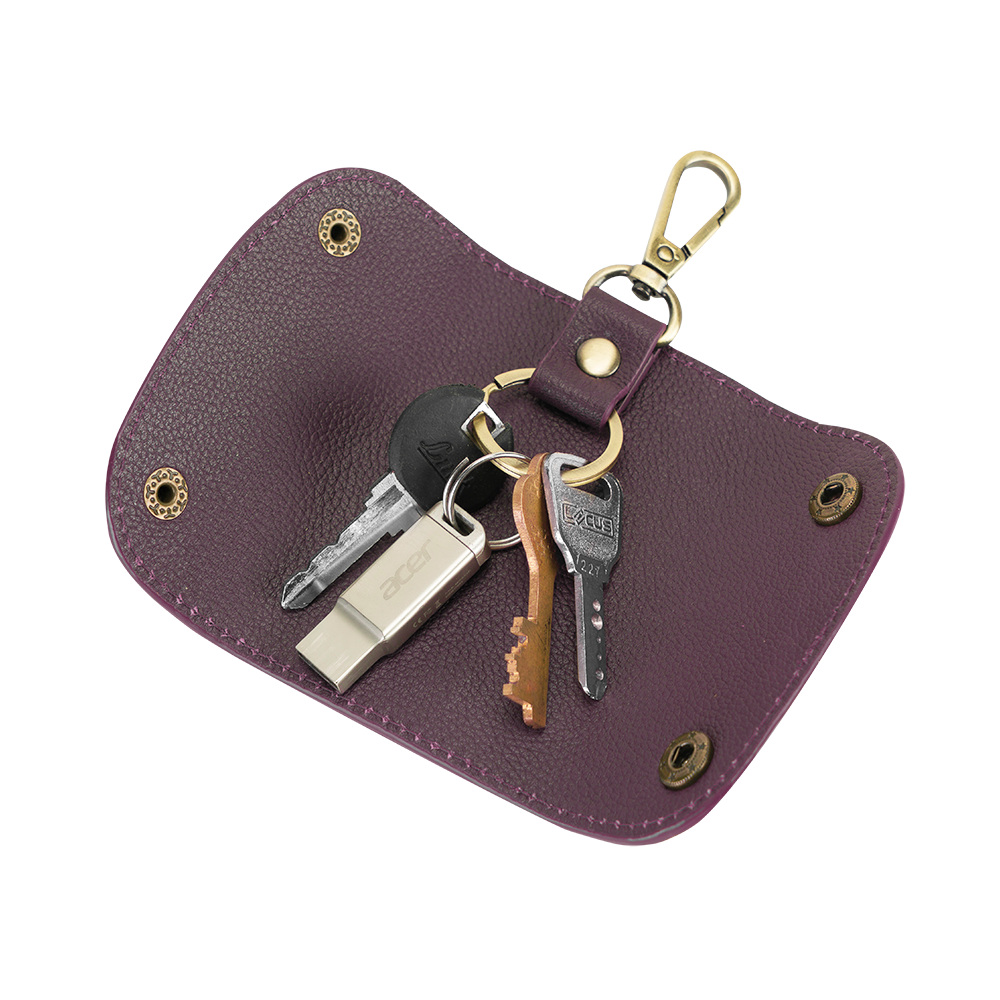 LUTON KEY HOLDER - PLUM