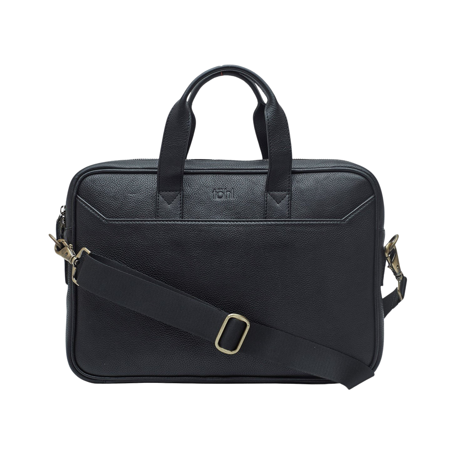 VETTORE MEN'S LAPTOP BAG - CHARCOAL BLACK