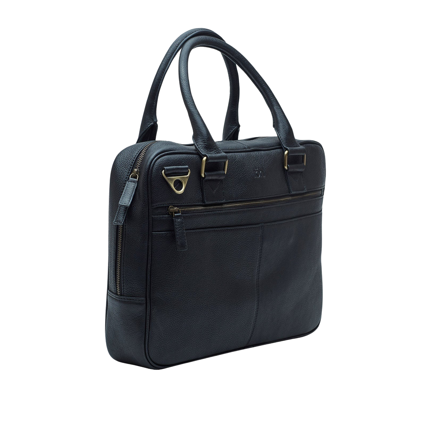 SANTI MEN'S LAPTOP BAG - CHARCOAL BLACK