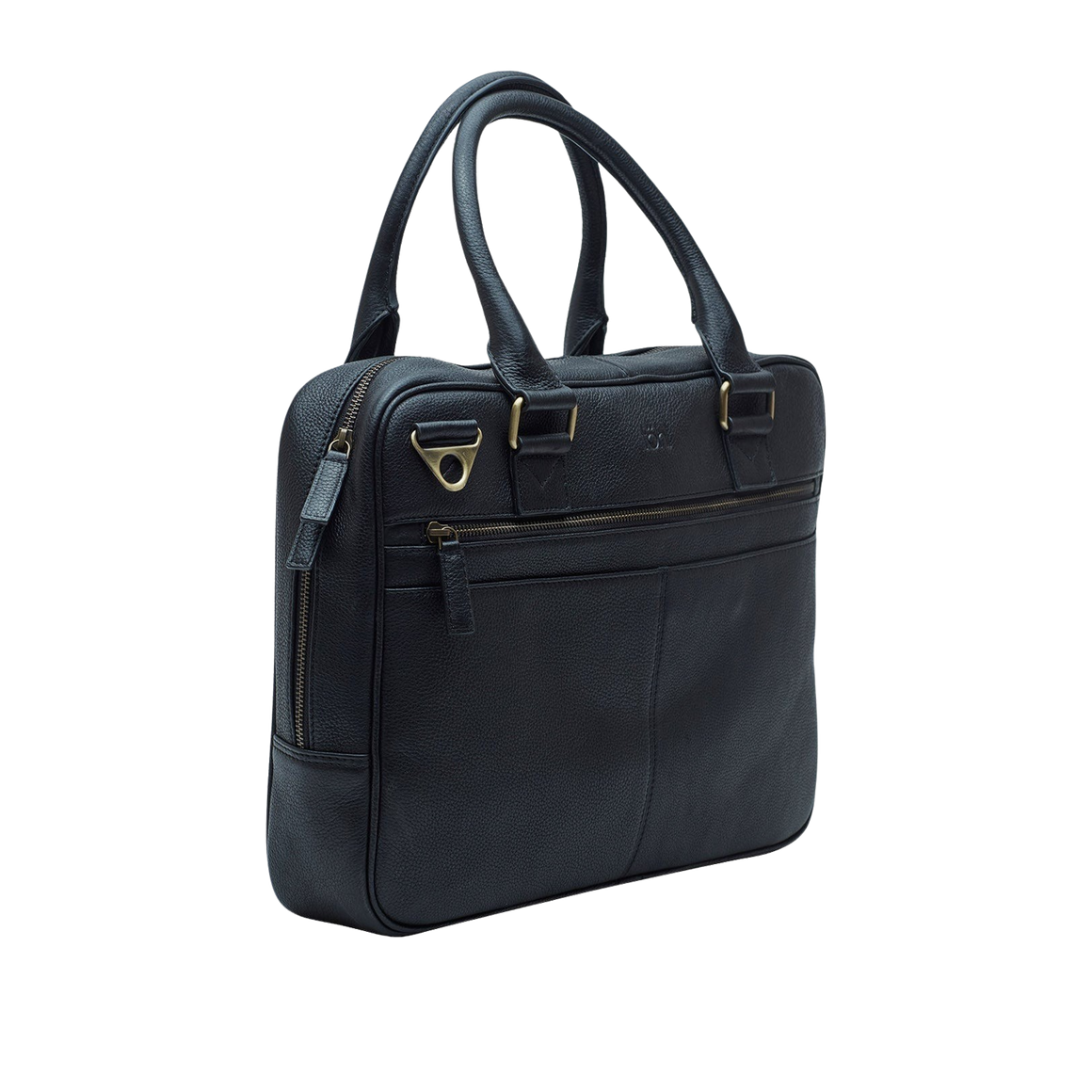 SANTI MEN'S LAPTOP BAG - CHARCOAL BLACK