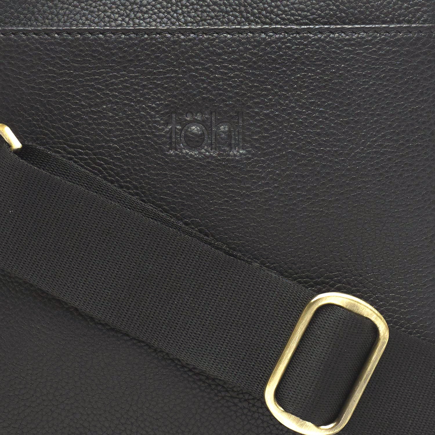 CALLE MEN'S CROSSBODY & MESSENGER BAG - CHARCOAL BLACK