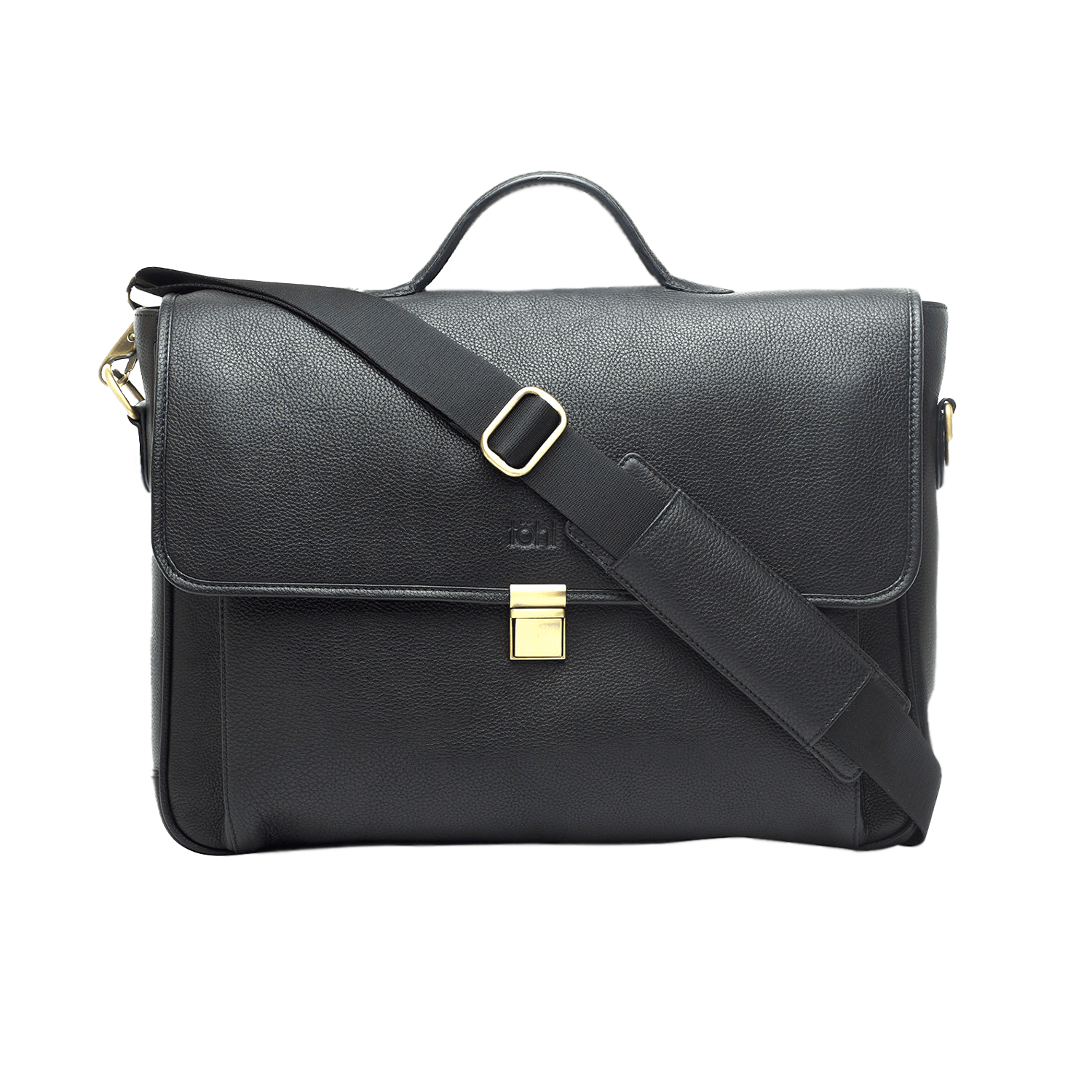 VARONA MEN'S VALISE & SATCHEL - CHARCOAL BLACK