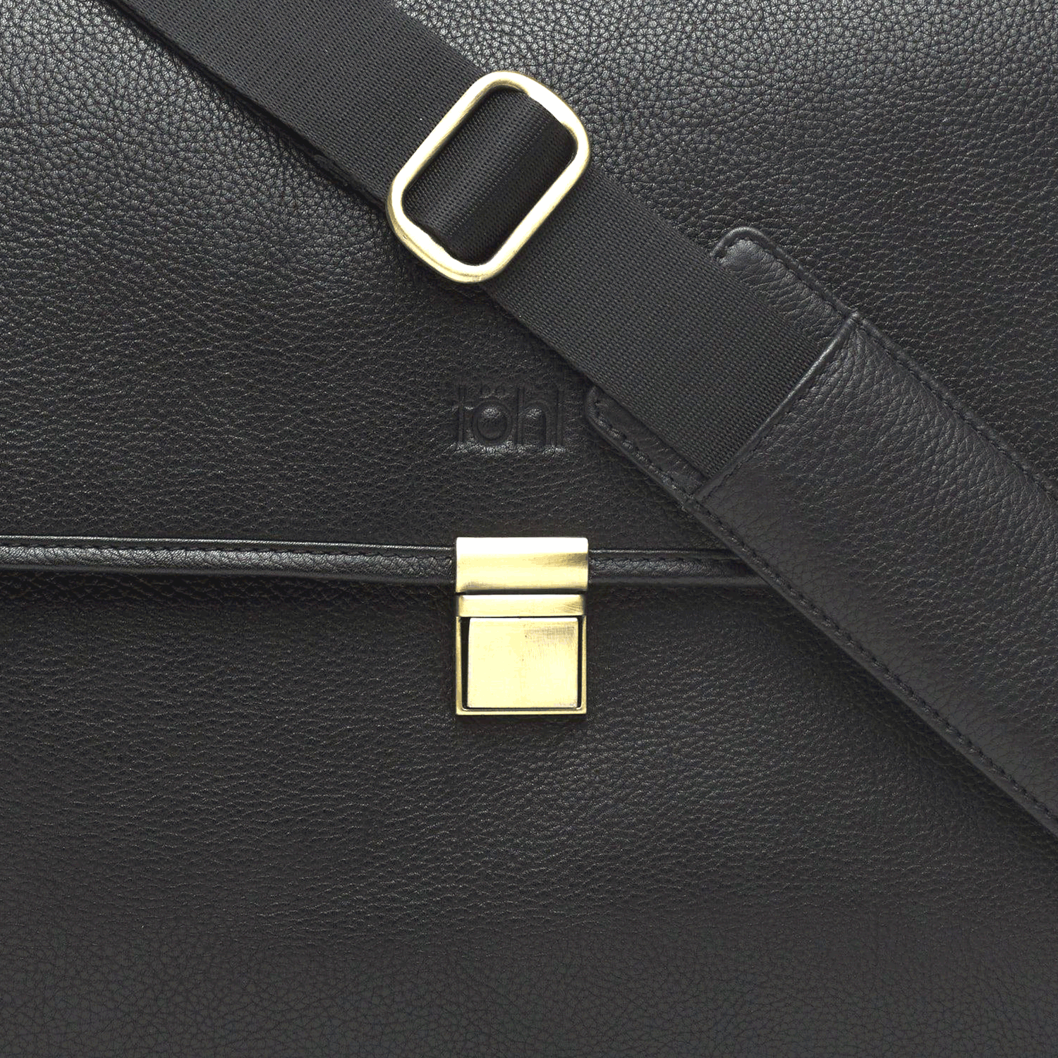 VARONA MEN'S VALISE & SATCHEL - CHARCOAL BLACK