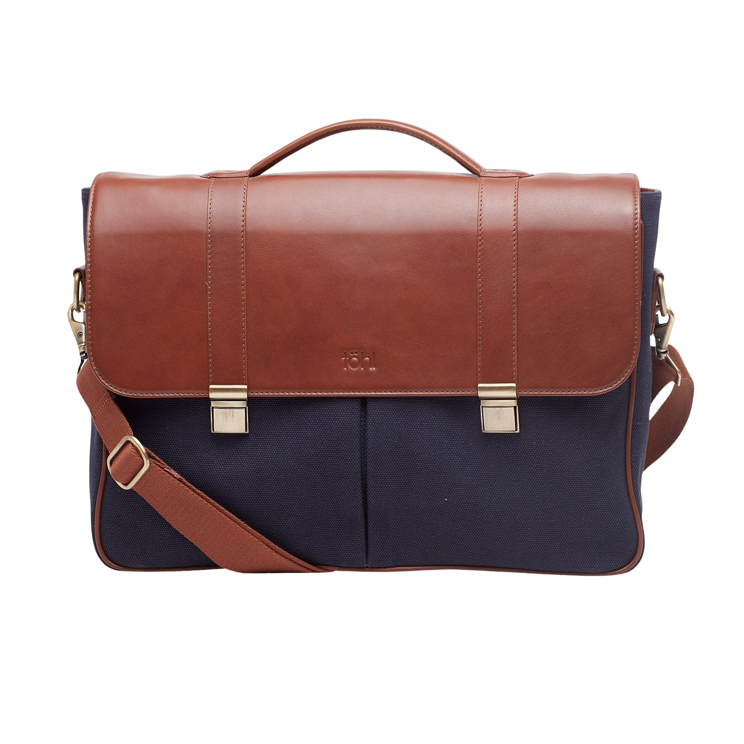 LECCO MEN'S VALISE & SATCHEL - NAVY