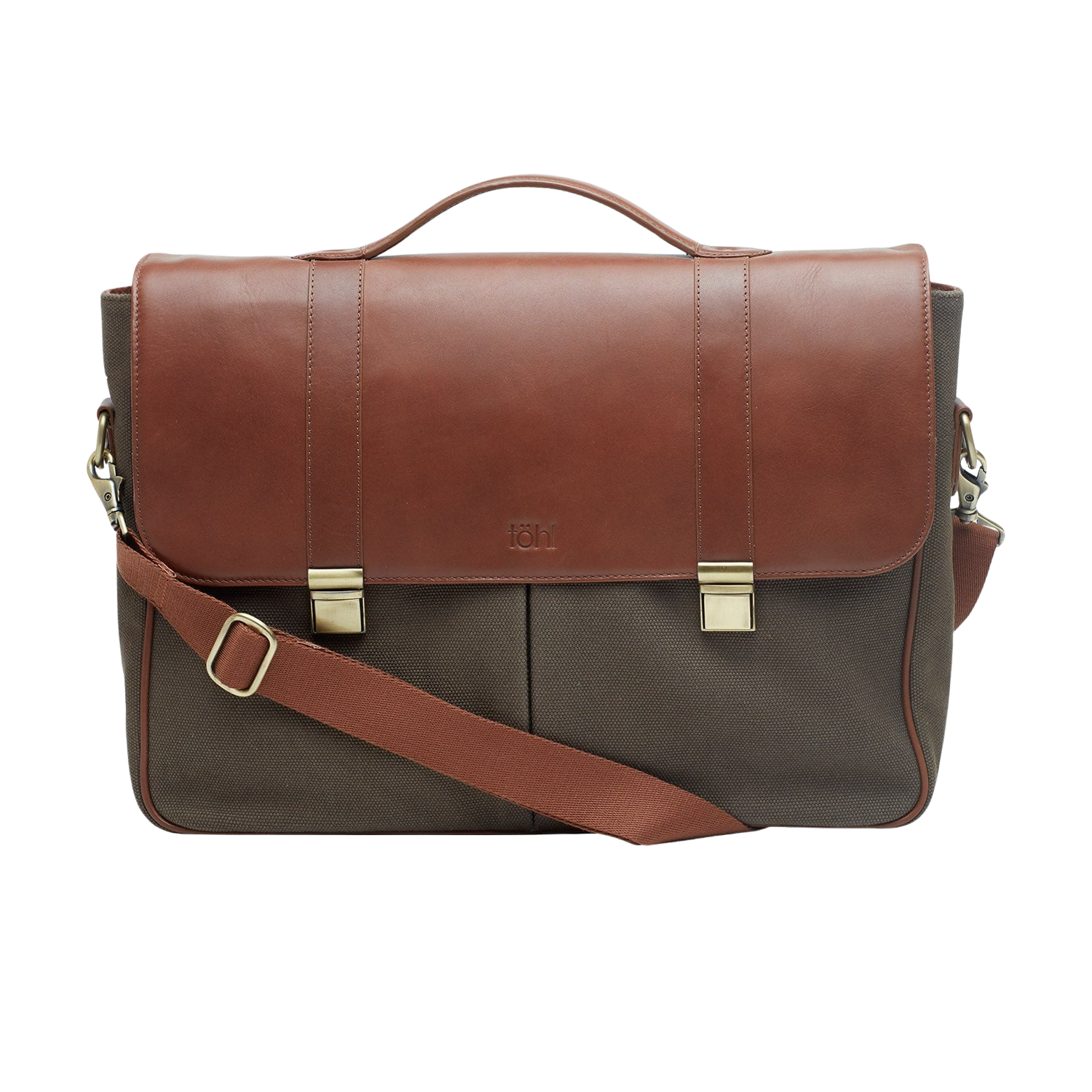 LECCO MEN'S VALISE & SATCHEL - OLIVE