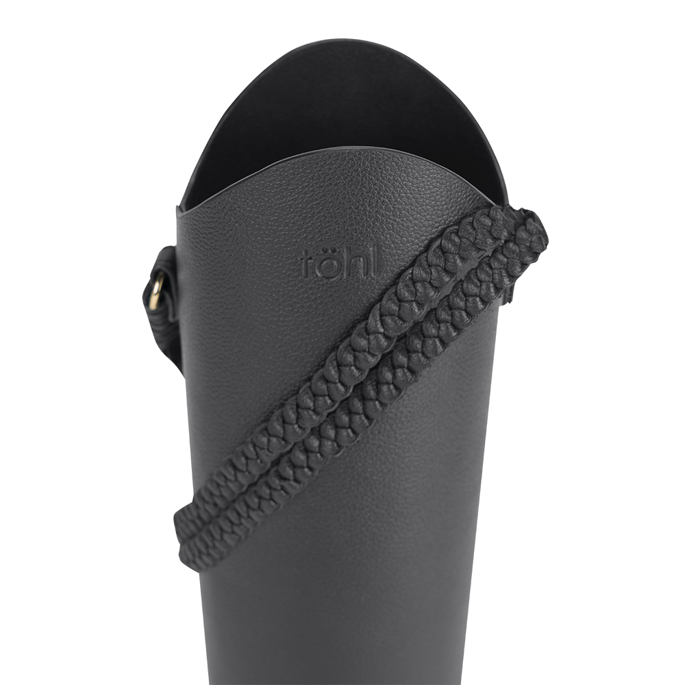 TUSCANY BOTTLE HOLDER - CHARCOAL BLACK