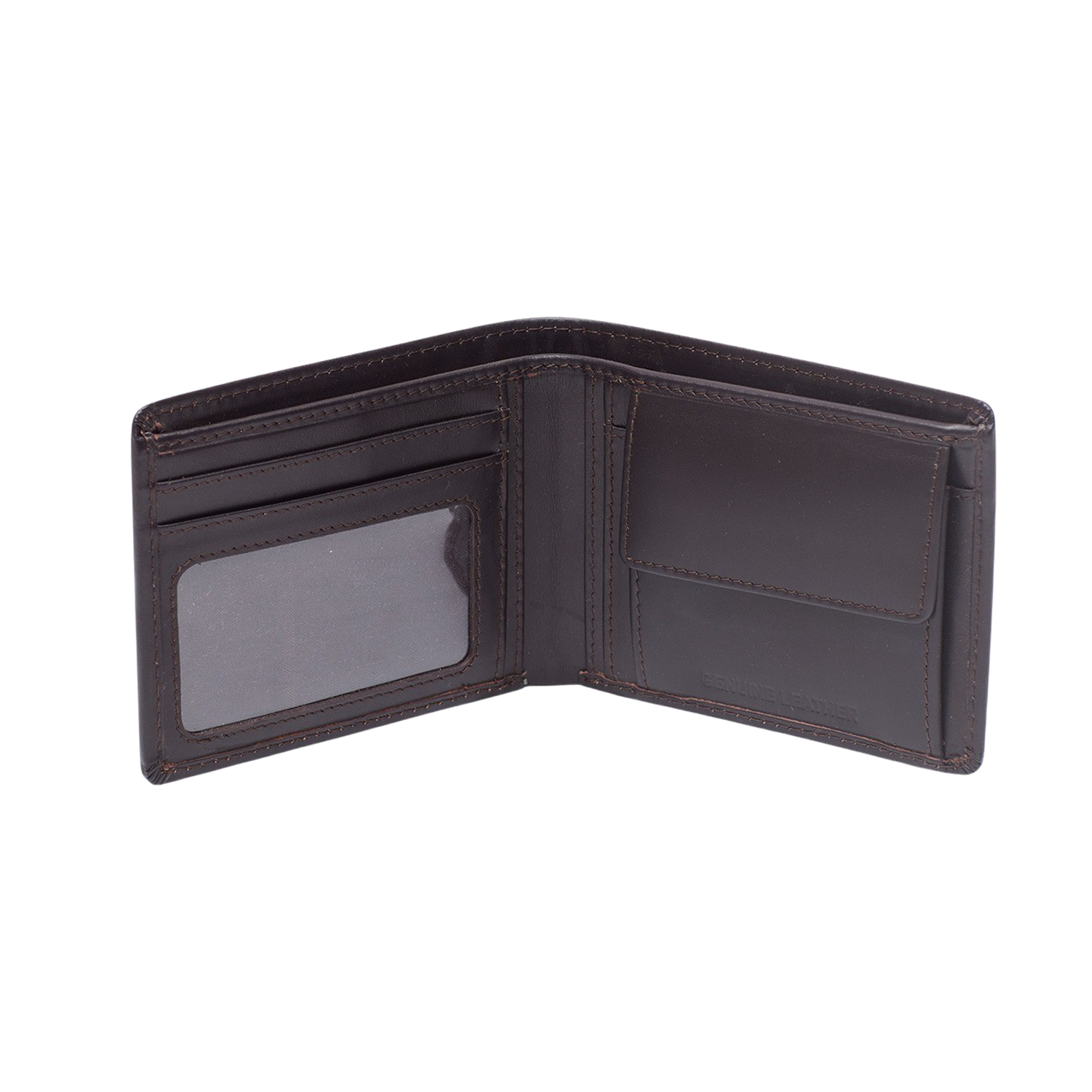 BORGO MEN'S WALLET - DARK BROWN